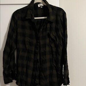 Lucky Brand Dark Plaid flannel